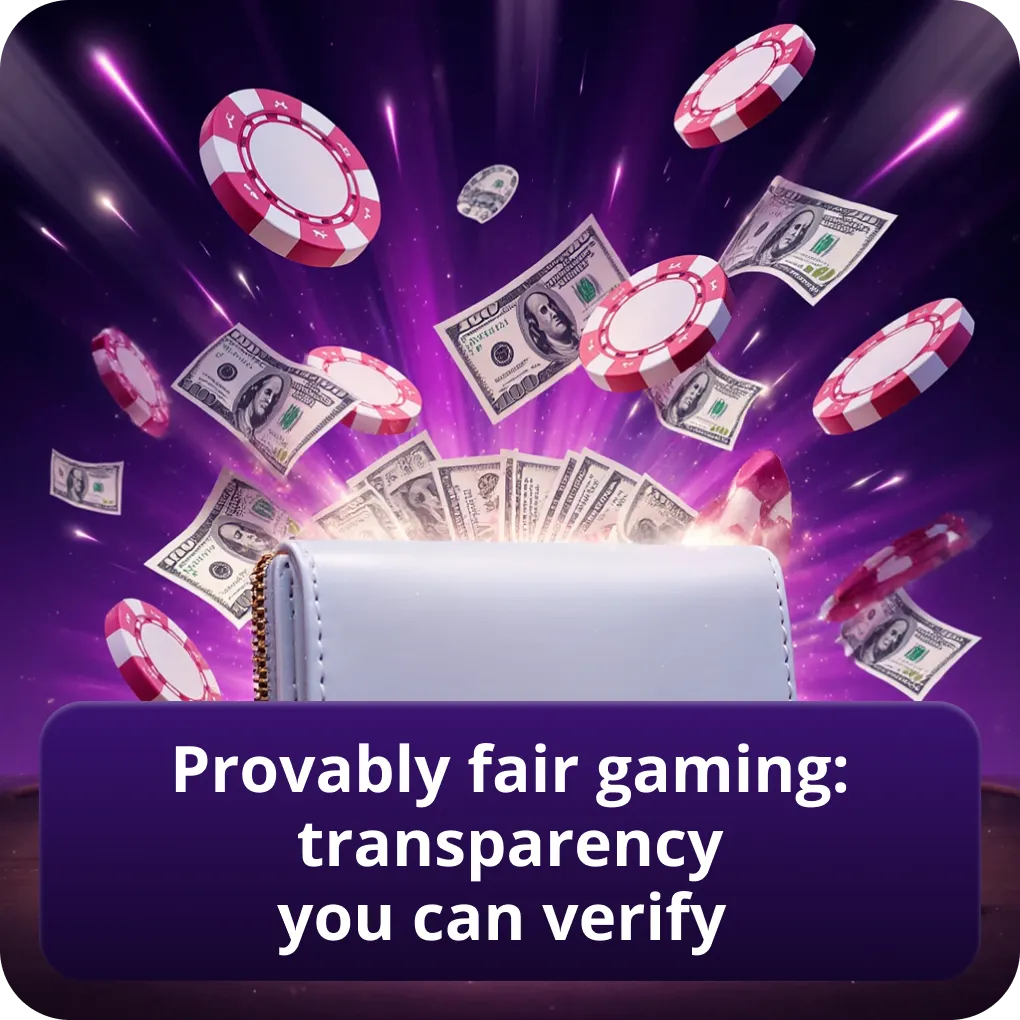 Provably fair gaming: transparency you can verify